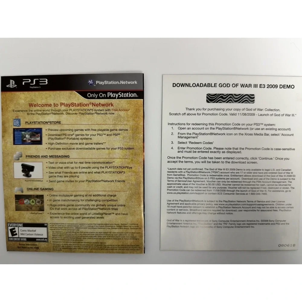 God of War Collection - Sony PS3 - CIB - Complete HD Remaster Tested‎ Working